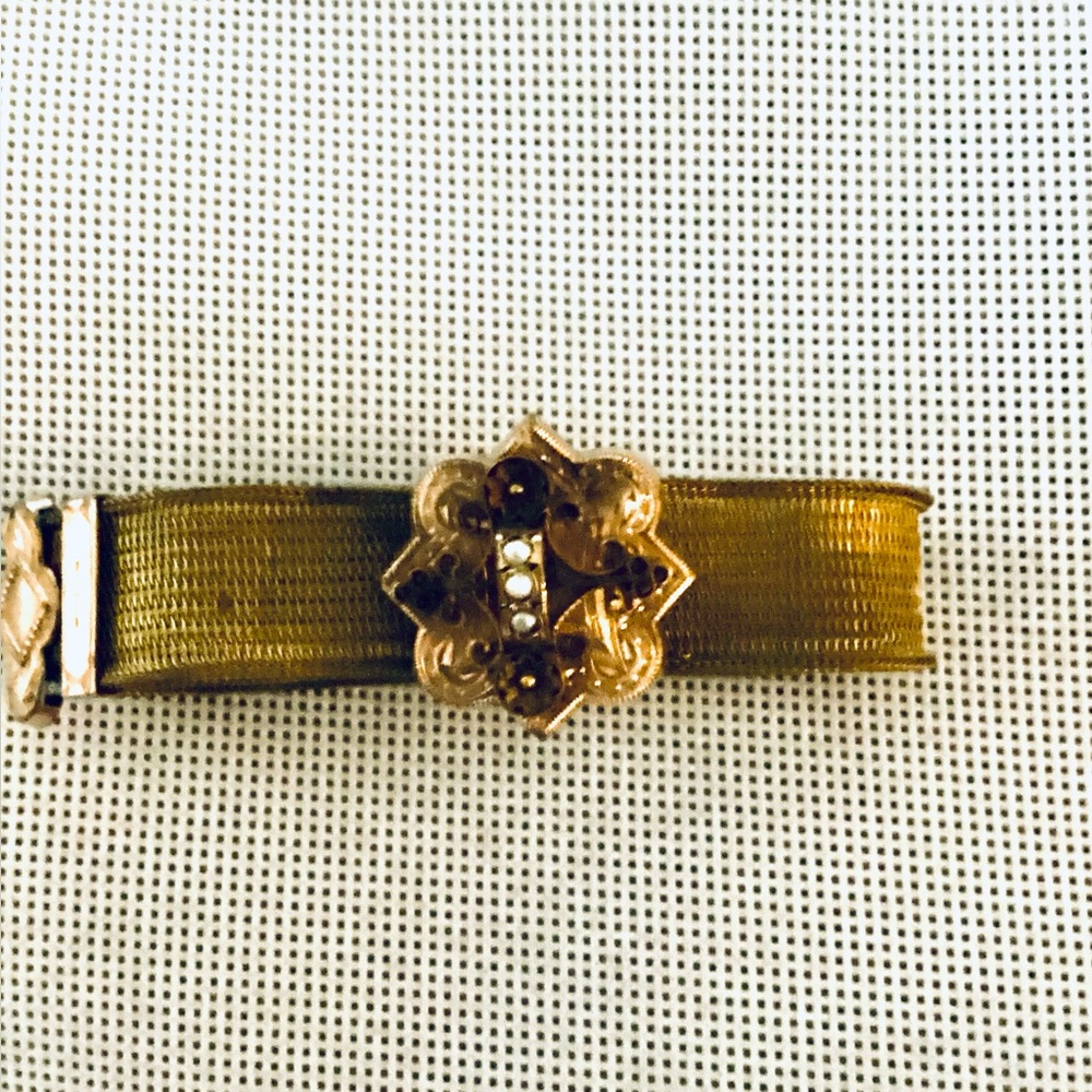 Estate Victorian Mesh with Seed Pearls
